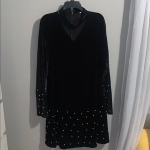 Plus Size Dress with Pearls